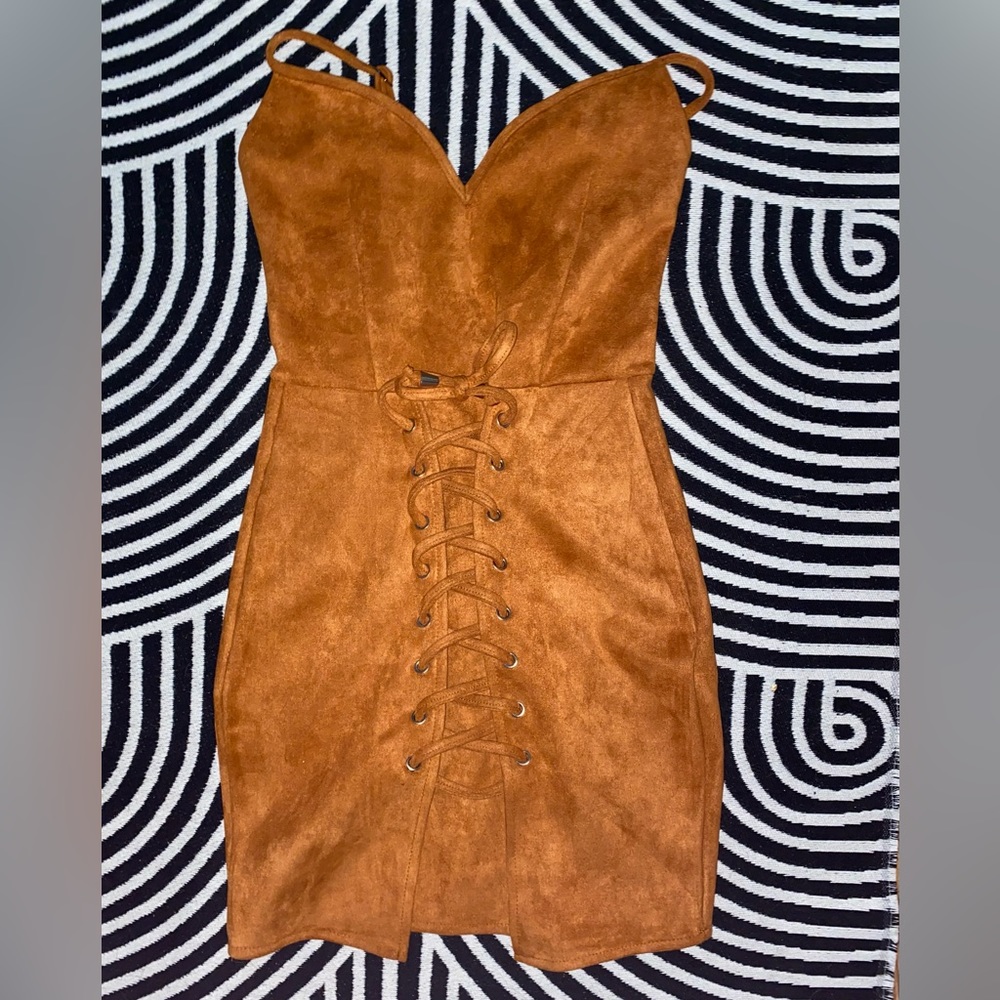Dark orange dress